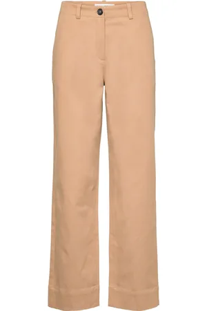 Marc O’ Polo Woven Pants Bottoms Trousers Wide Leg Beige