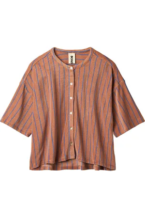 Bongusta Naram Over D Shirt Tops Shirts Short-sleeved Brown