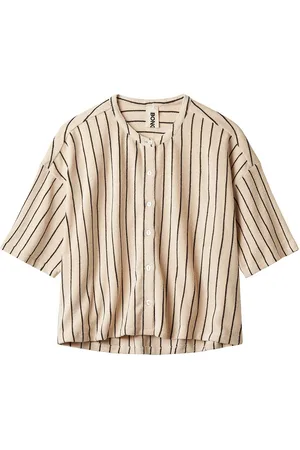 Bongusta Naram Over D Shirt Tops Shirts Short-sleeved Cream