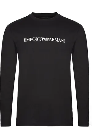 Emporio Armani T-Shirt Designers T-shirts Long-sleeved Black