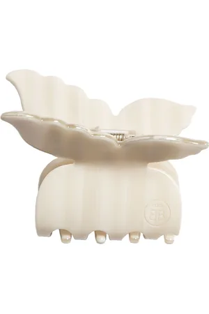 By Barb Butterfly Hair Clip White Accessories Hair Accessories Hair Claws Cream