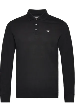 Emporio Armani Polo Shirt Designers Polos Long-sleeved Black