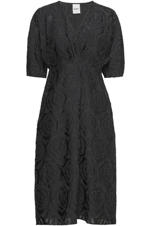 DAY Birger et Mikkelsen Umber - Abstract Texture Polvipituinen Mekko Black