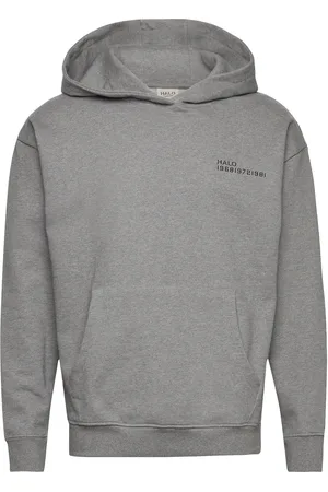 Black Halo Essential Hoodie Sport Sweat-shirts & Hoodies Hoodies Grey