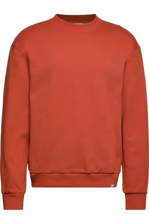 Les Deux Crew Sweatshirt Tops Sweat-shirts & Hoodies Hoodies Orange