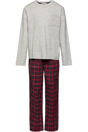 MANGO Two-Pieces Check Long Pyjamas Pyjamasetti Pyjama Multi/patterned
