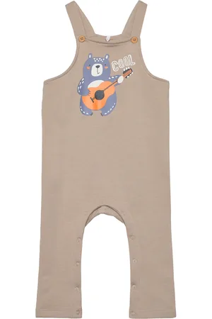 NAME IT Nbmvonne Sweat Overall Box Bru Bottoms Dungarees Beige