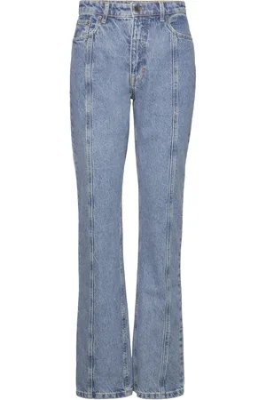 ROTATE Twill Straight Jeans Designers Jeans Straight-regular Blue