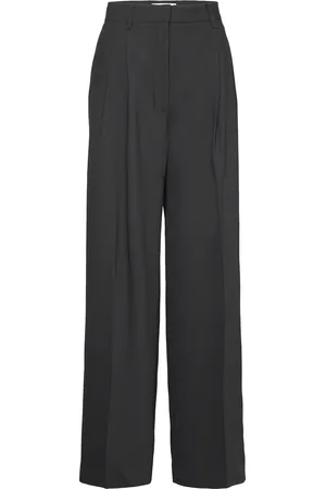 DAY Birger et Mikkelsen Enzo - Classic Gabardine Bottoms Trousers Wide Leg Black