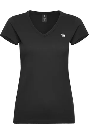G-Star Eyben Slim V T S\S Wmn Tops T-shirts & Tops Short-sleeved Black
