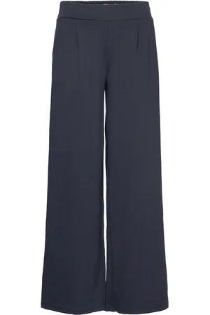 Ichi Ihkate Sus Long Wide Pa2 Bottoms Trousers Wide Leg Blue