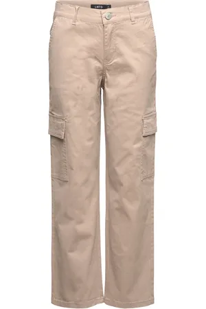 LMTD Nlntalse Twi Straight Cargo Pant Noos Bottoms Beige