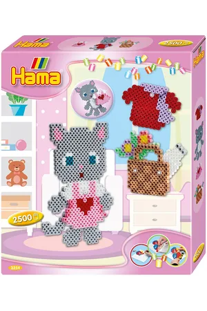 hama Midi Gift Box Dress Up Cat 2500 Pcs. Toys Creativity Drawing & Crafts Craft Pearls Multi/patterned