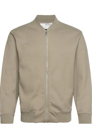 SELECTED Slhmack Sweat Bomber Ls Noos Bombertakki Takki Beige