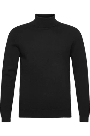 Davida Cashmere Man Turtleneck Designers Knitwear Turtlenecks Black