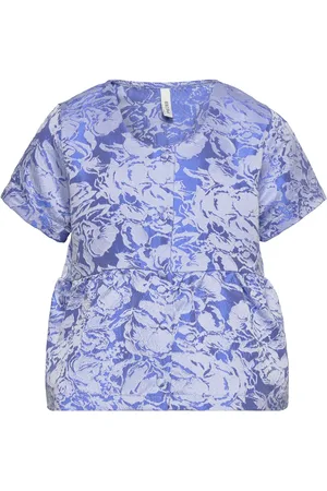 Little Pieces Pkrose Ss Top Tops Blouses & Tunics Blue