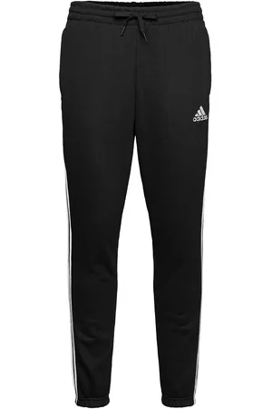 adidas Essentials French Terry Tapered 3-Stripes Joggers Sport Sweatpants Black