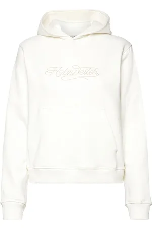 Holzweiler Zoe Embroidery Hoodie Designers Sweat-shirts & Hoodies Hoodies White