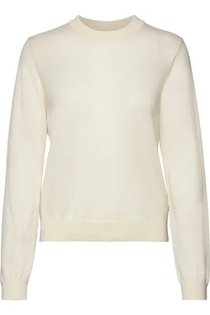 Holzweiler W. Merino Crew Designers Knitwear Jumpers Cream