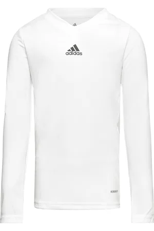 adidas Team Base Tee Y Sport T-shirts Long-sleeved T-shirts White