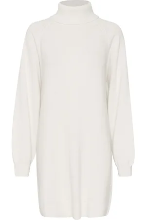 Gestuz Manzigz Wool Dress Lyhyt Mekko White