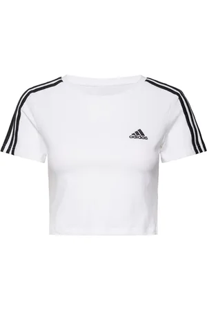 adidas W 3S Baby T Sport Crop Tops Short-sleeved Crop Tops White