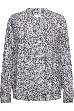 Lindex Blouse Molly Tops Blouses Long-sleeved Navy