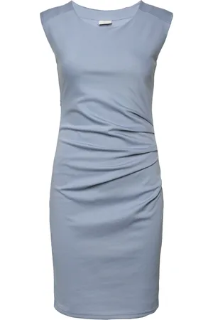 Kaffe Kaindia Round-Neck Dress Lyhyt Mekko Blue