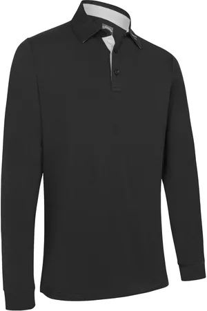 Callaway Emea Ls Performance Sport Polos Long-sleeved Black
