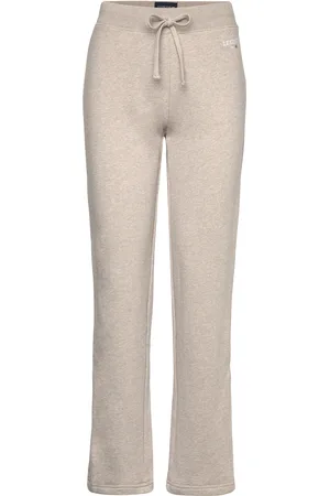 Lexington Jenna Jersey Pants Bottoms Sweatpants Beige