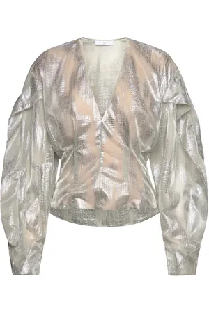 IRO Berma Designers Blouses Long-sleeved Silver