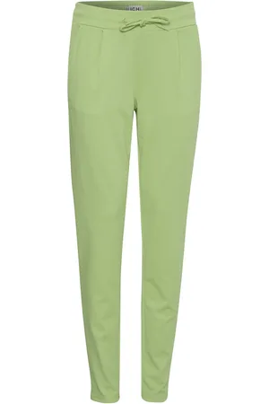 Ichi Ihkate Pa2 Long Bottoms Trousers Joggers Green
