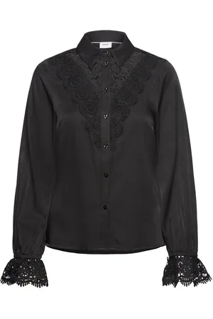 Numph Nudarla Shirt Tops Shirts Long-sleeved Black