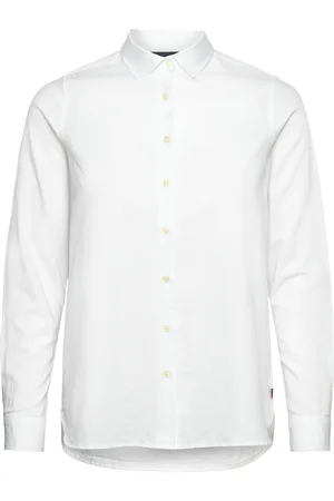 Lexington Sanna Organic Cotton Light Oxford Shirt Tops Shirts Long-sleeved White