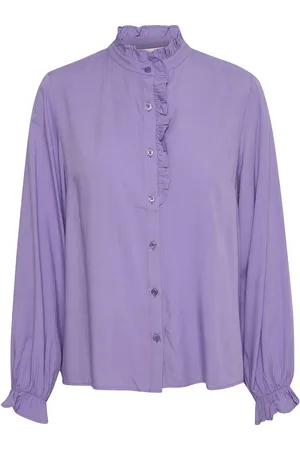Cream Crvenea Shirt Tops Shirts Long-sleeved Purple
