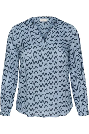 Kaffe Kcnora Blouse Tops Blouses Long-sleeved Blue