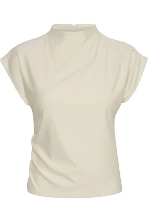 Gestuz Rifagz Tee Noos Tops Blouses Short-sleeved Cream