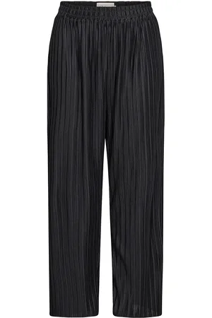 Wasabi Wa-Scarlet Bottoms Trousers Wide Leg Black