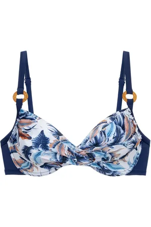 Dorina Cairns Bikini Top Swimwear Bikinis Bikini Tops Wired Bikinitops Blue