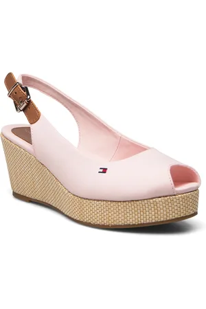 Tommy Hilfiger Iconic Elba Sling Back Wedge Kiilakorkokengät Pink