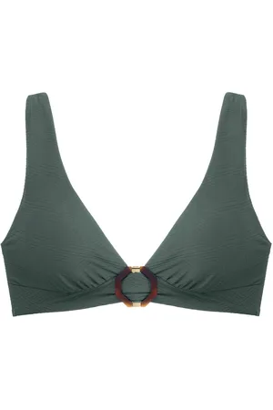Dorina Elmina Bikini Top Swimwear Bikinis Bikini Tops Triangle Bikinitops Green