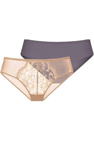 Dorina Melanie-2Pp Cheeky Hipster Hipsterit Alushousut Alusvaatteet Beige