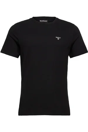 Barbour Ess Sports Tee Designers T-shirts Short-sleeved Black