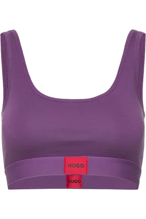 HUGO BOSS Bralette Red Label Lingerie Bras & Tops Soft Bras Tank Top Bras Purple