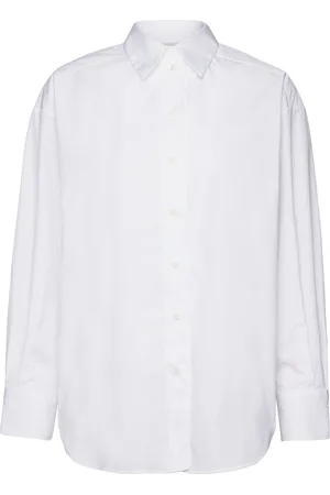 Dagmar Classic Cotton Shirt Designers Shirts Long-sleeved White