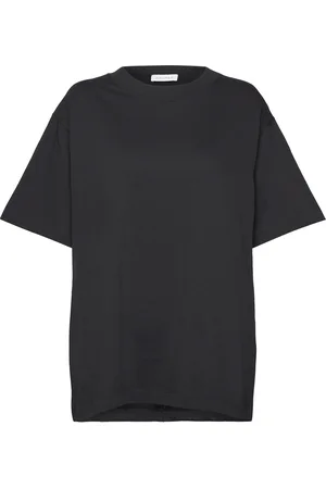 Dagmar Over D Cotton Tee Designers T-shirts & Tops Short-sleeved Black