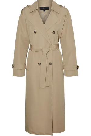 VERO MODA Vmchloe Long Trenchcoat Ga Noos Trenssi Takki Beige