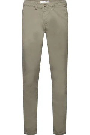 SELECTED Slh175-Slim New Miles Flex Pant Noos Bottoms Trousers Chinos Khaki Green