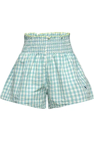 Bobo Choses Vichy Woven Shorts Bottoms Shorts Blue