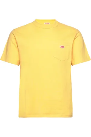 Armor.lux Basic Pocket T-Shirt Héritage Tops T-shirts Short-sleeved Yellow
